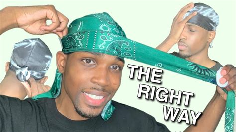 how to wrap a durag.